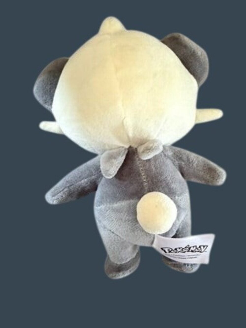 Pokemon Grookey Plush Toy Soft Stuffed Animal Gray & Cream 10" Collectible - Picture 3 of 3